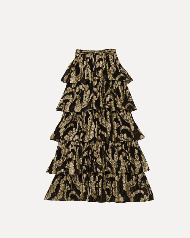 byTiMo - Brocade Georgette Ruffle Skirt